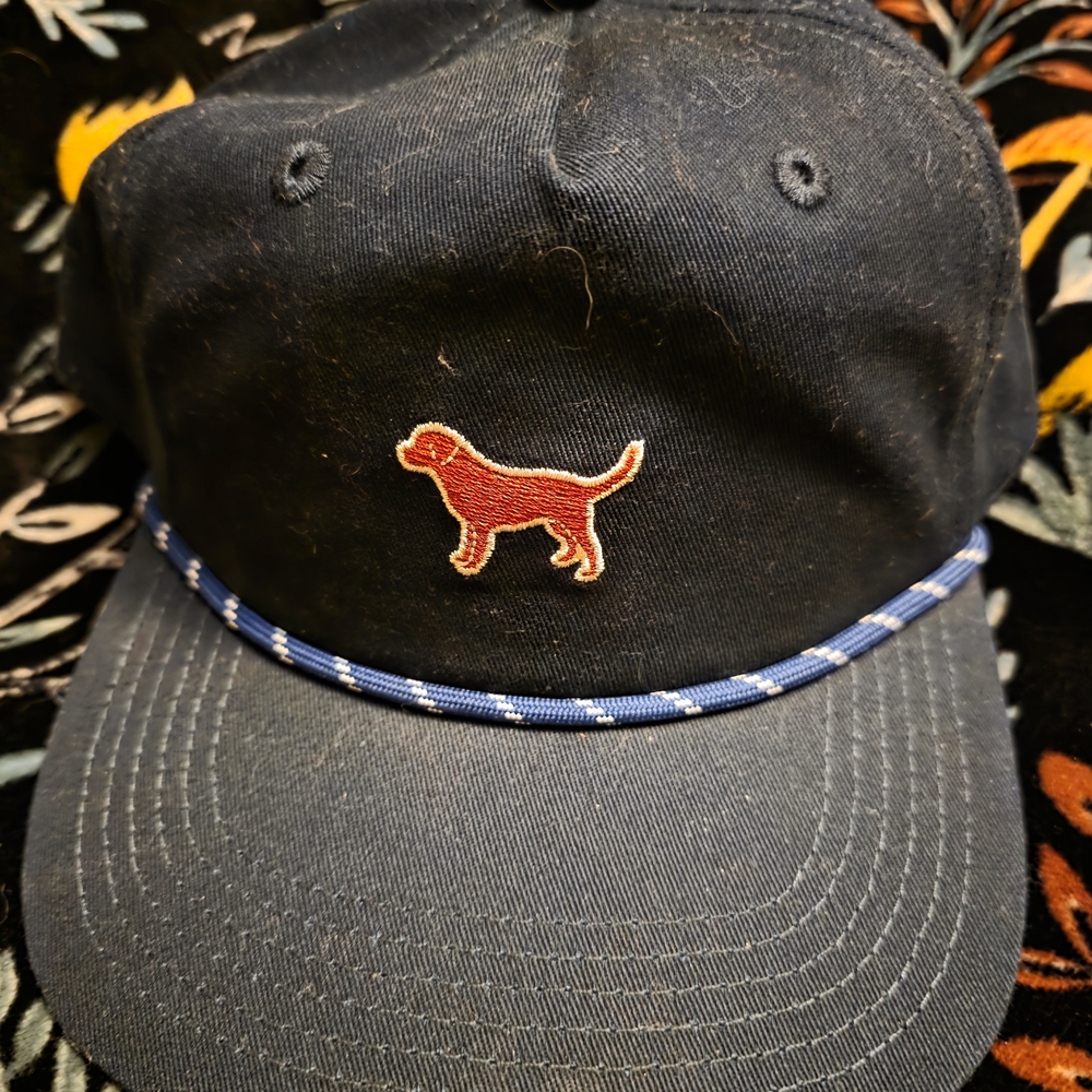 Simply Southern Blue Rope Cap with Red Embroidery